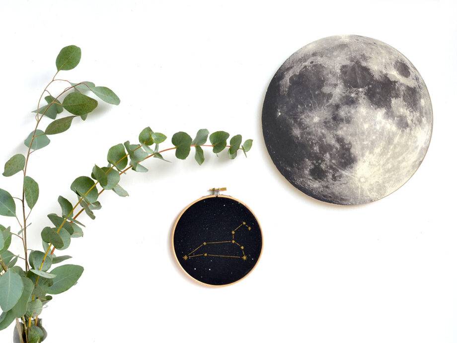 Renna Deluxe MOND Bild auf Holz Letzte 2 Tage