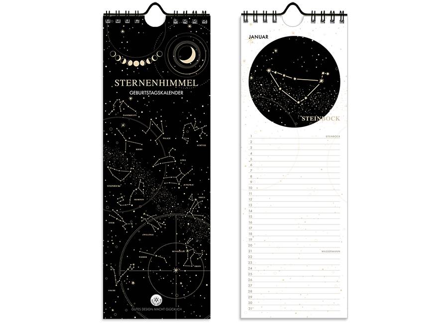Renna Deluxe GEBURTSTAGSKALENDER Sternzeichen immerwährend Zeitbegrenzte Promotion
