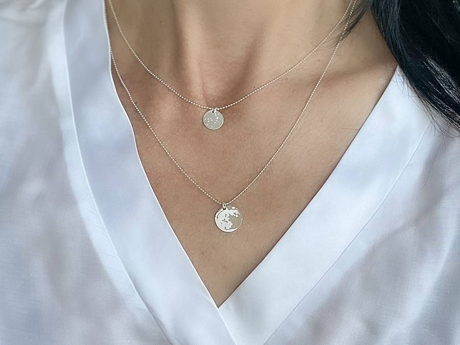 Renna Deluxe MOND Kette Silber – beidseitiges Motiv Bis zu 60% Rabatt