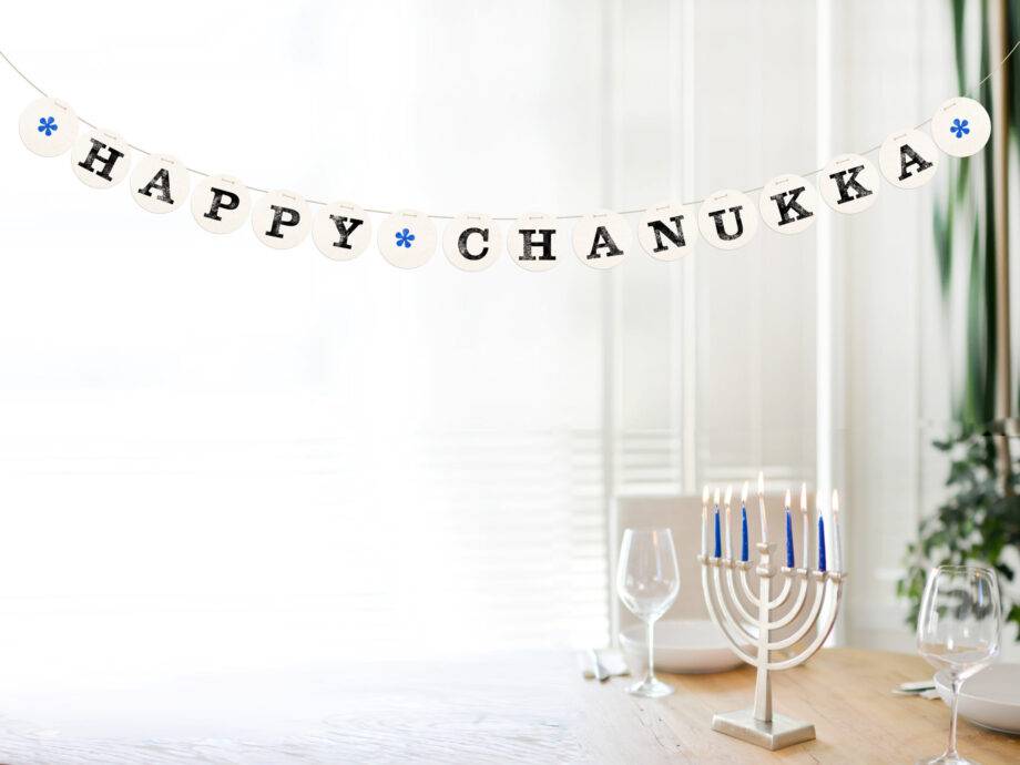 Renna Deluxe HAPPY CHANUKKA Girlande zollfrei