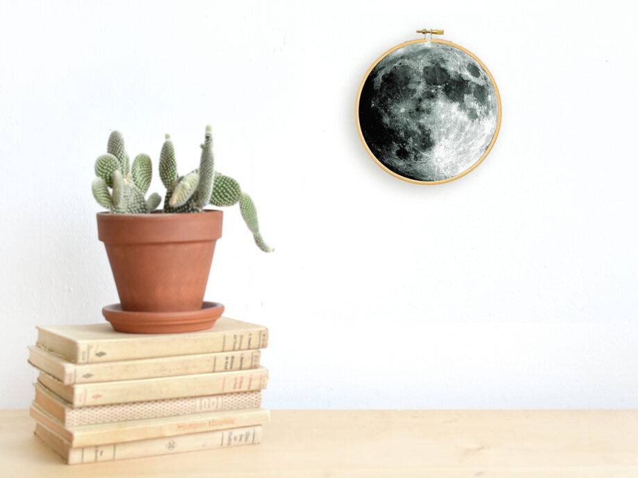 Renna Deluxe MOND _ Bild im Stickrahmen 2025