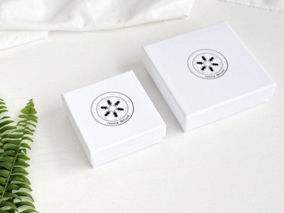 Renna Deluxe Ohrstecker Farnblatt vergoldet Sterling Silber Kostenloser Versand