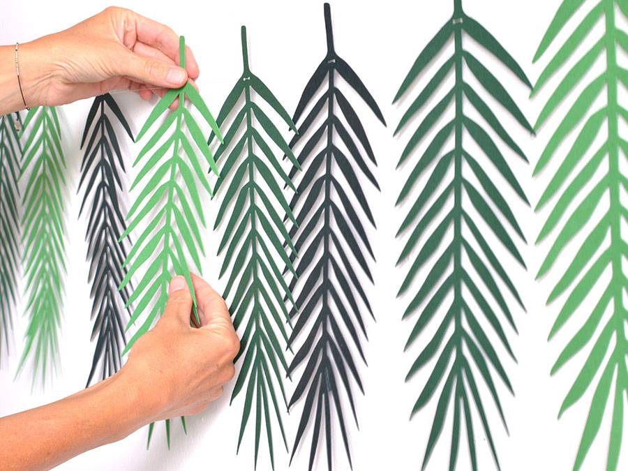 Renna Deluxe Palmen Girlande mit Palmenblättern Wanddekoration Fabrik Onlineshop