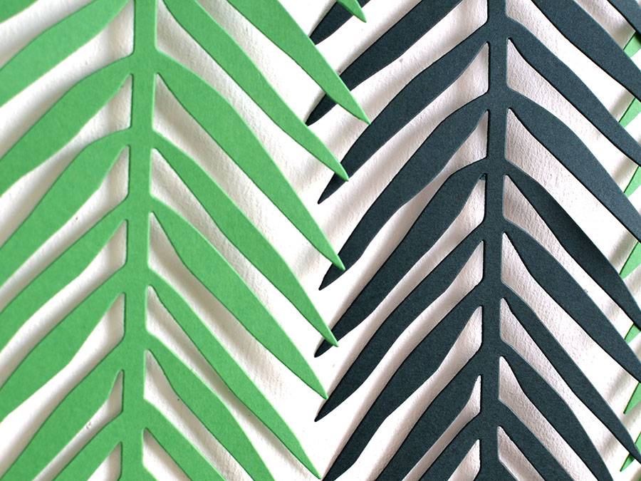 Renna Deluxe Palmen Girlande mit Palmenblättern Wanddekoration Fabrik Onlineshop