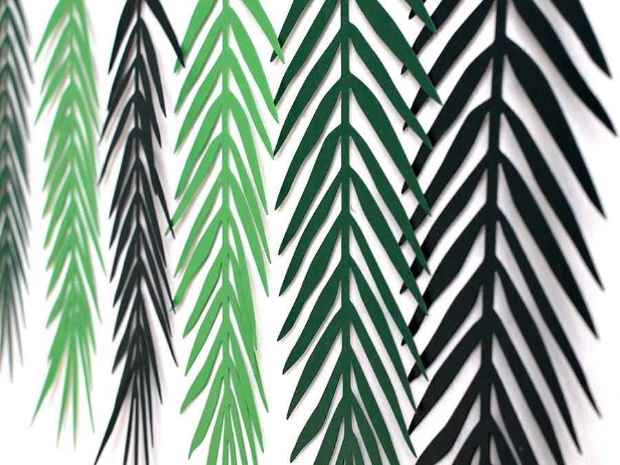 Renna Deluxe Palmen Girlande mit Palmenblättern Wanddekoration Fabrik Onlineshop