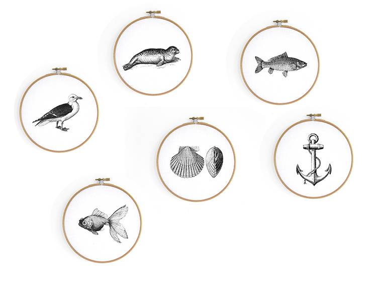 Renna Deluxe Schmetterling Bild im Stickrahmen Räumungsverkauf