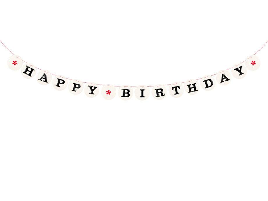 Renna Deluxe HAPPY BIRTHDAY Girlande Zeitbegrenzte Promotion