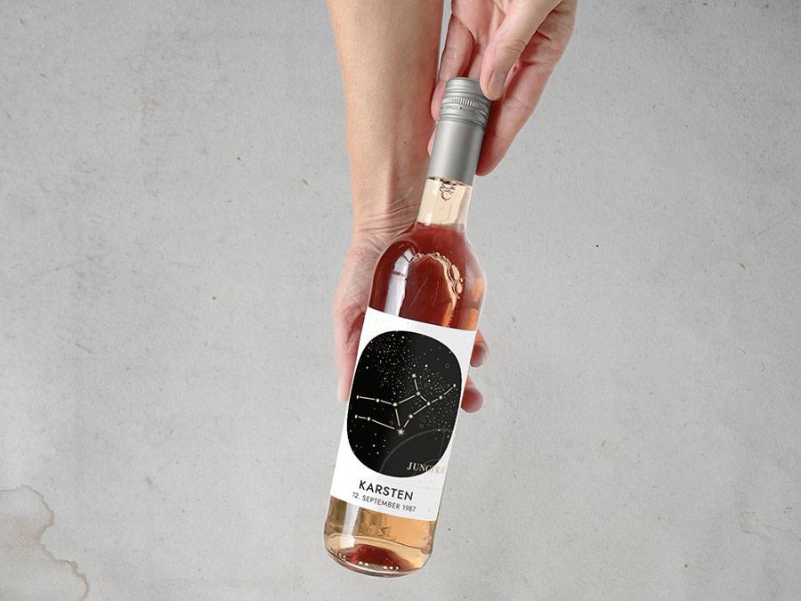 Renna Deluxe Sternzeichen Steinbock | Personalisiertes Weinlabel Discount Store für neue Produkte