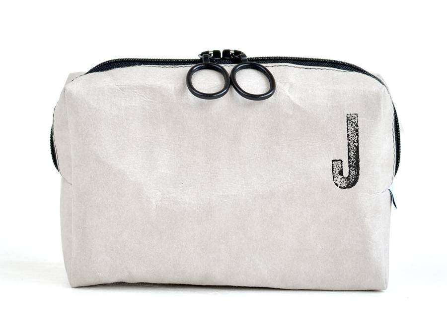 Renna Deluxe Kosmetiktasche mit Monogramm grau Kostenloser Versand international