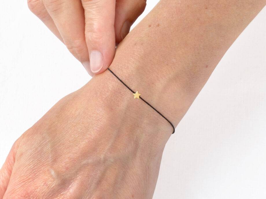 Renna Deluxe MAKE A WISH – STERN Armband Gold Speichern exportieren