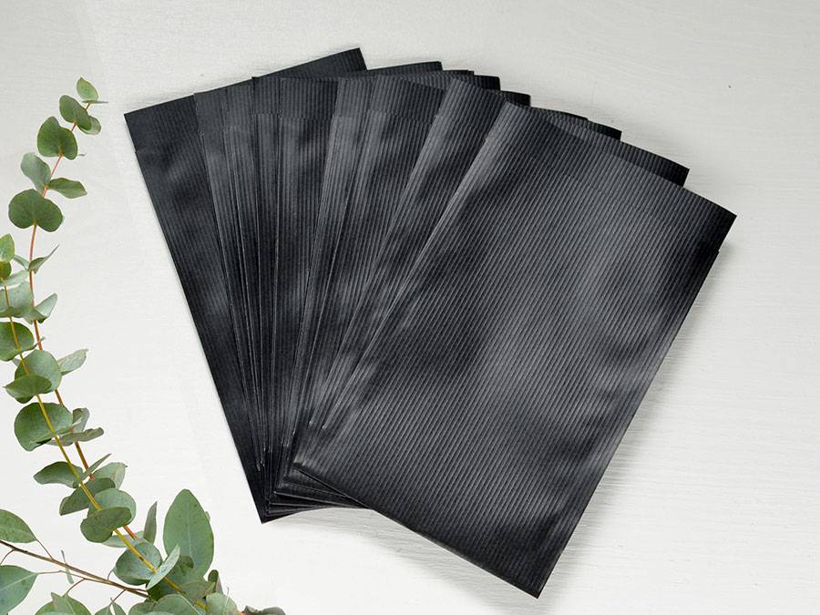 Renna Deluxe Papiertüten Schwarz Im Verkauf