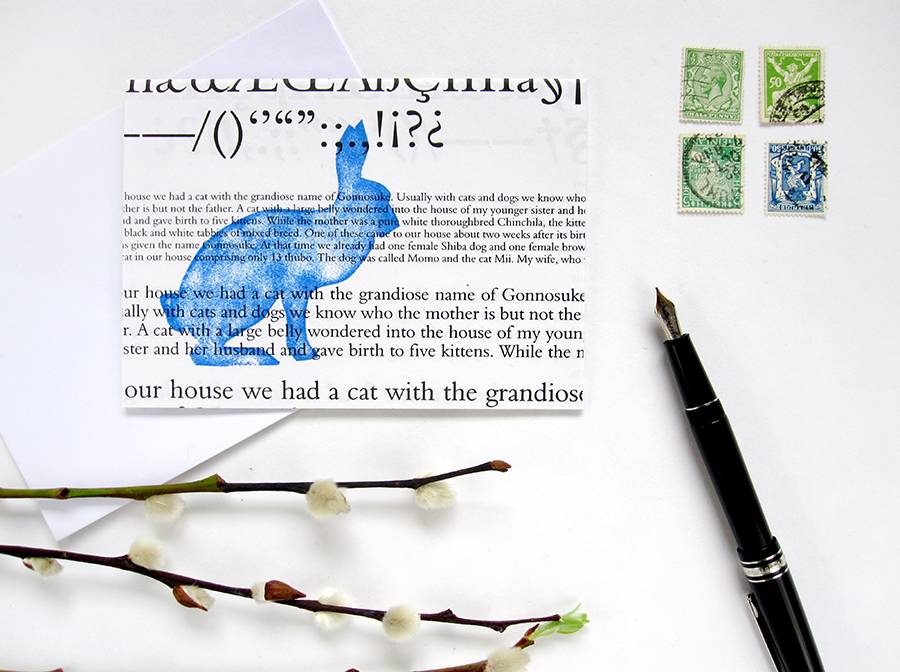 Renna Deluxe Osterkarte Hase mit Osterhase in blau Hotsell