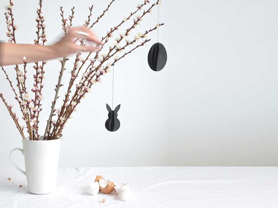 Renna Deluxe Osterei grau Anhänger Günstiger Verkauf