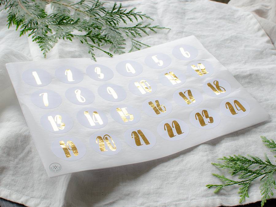Renna Deluxe ADVENTSKALENDER Zahlen in GOLD Versandkostenfrei