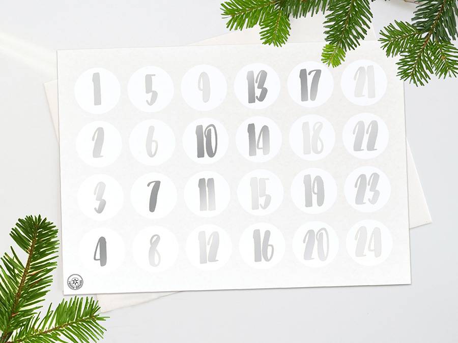 Renna Deluxe ADVENTSKALENDER Zahlen in GOLD Versandkostenfrei