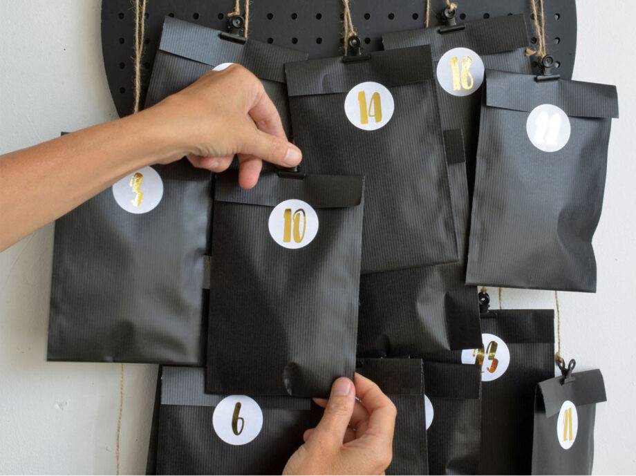 Renna Deluxe ADVENTSKALENDER Zahlen in KUPFER Flash Sale
