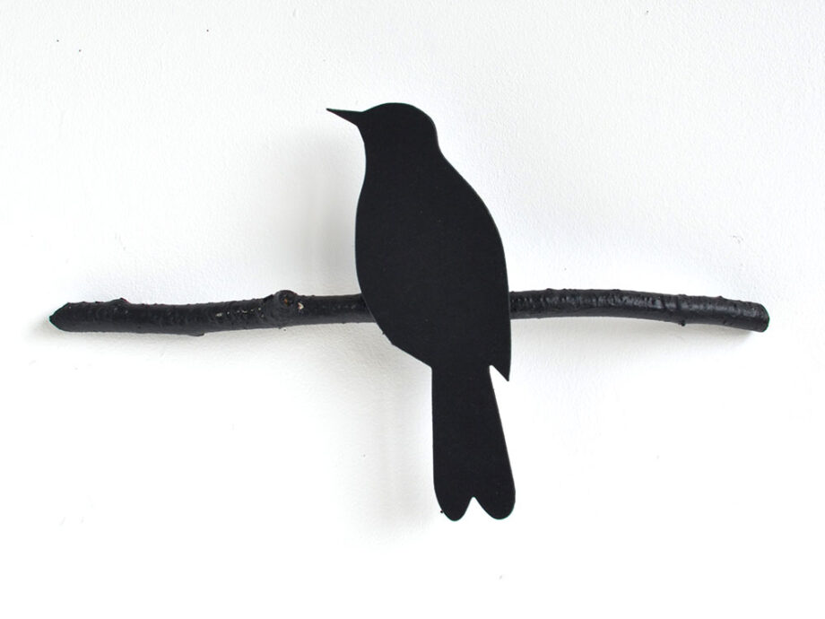 Renna Deluxe Amsel in Schwarz Wandobjekt Black Friday