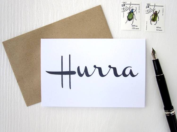 Renna Deluxe HURRA // Klappkarte Große Rabatte