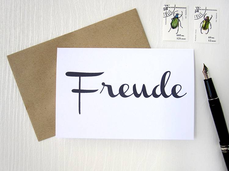 Renna Deluxe FREUDE // Klappkarte Neuheiten