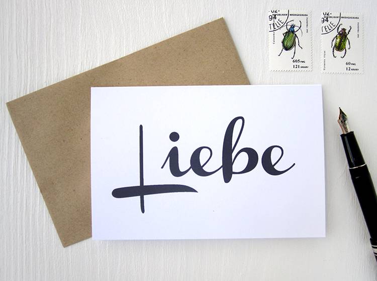 Renna Deluxe LIEBE // Klappkarte Räumungsverkauf