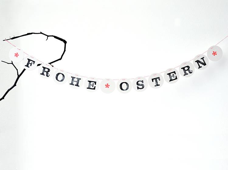 Renna Deluxe FROHE OSTERN Girlande Neueste Stile