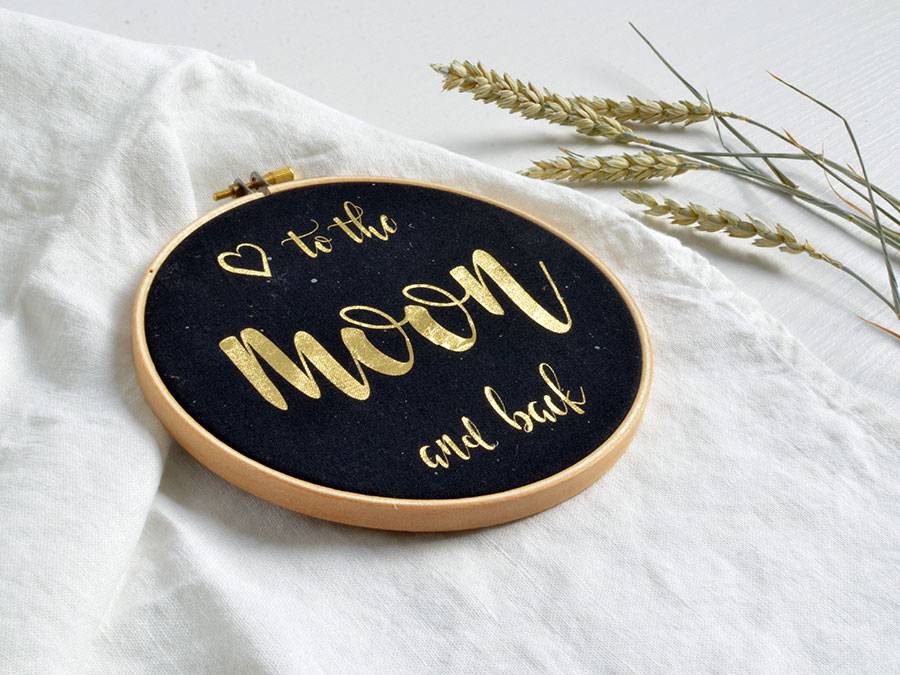 Renna Deluxe I love you to the moon and back! Gold Druck Outlet
