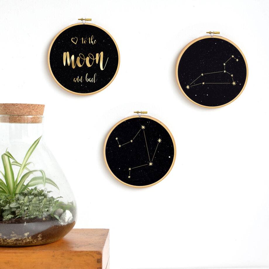Renna Deluxe I love you to the moon and back! Gold Druck Outlet