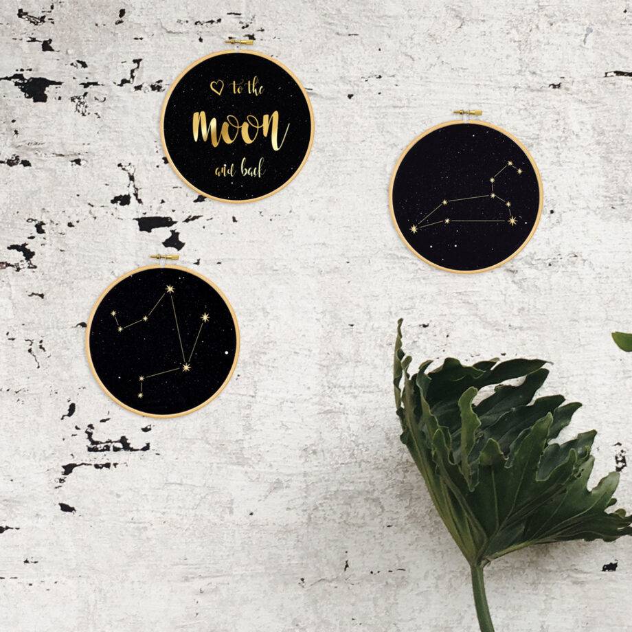 Renna Deluxe I love you to the moon and back! Gold Druck Outlet