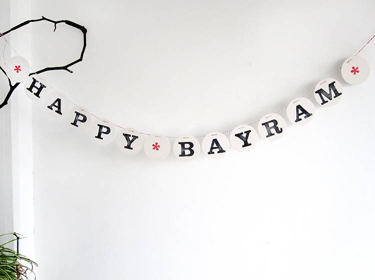 Renna Deluxe Happy BAYRAM Girlande Preisnachlass