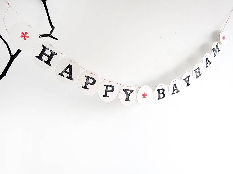 Renna Deluxe Happy BAYRAM Girlande Preisnachlass