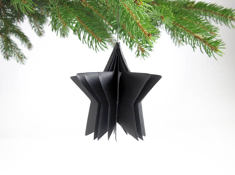 Renna Deluxe Frohe Weihnachten Karte mit Stern in schwarz Cyber Monday