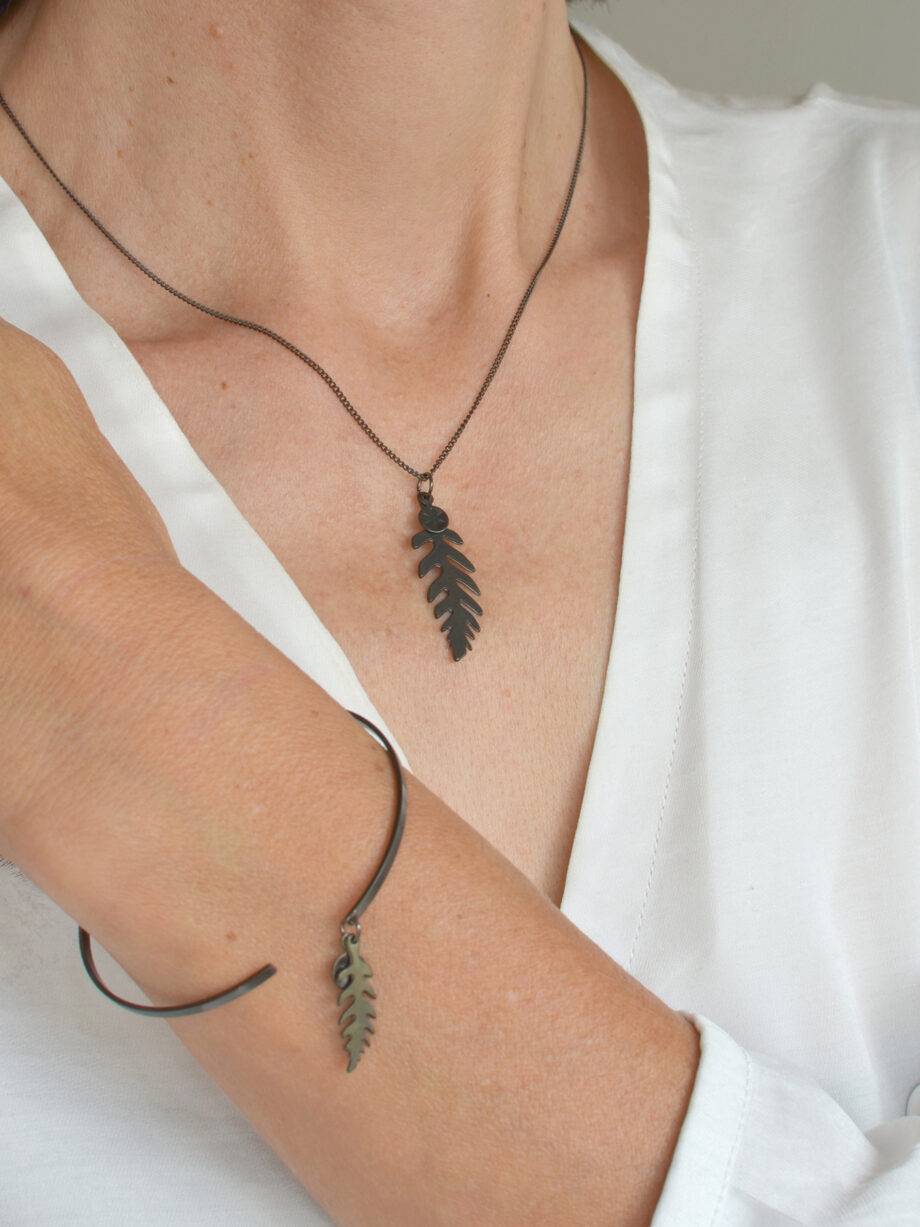 Renna Deluxe BLACK Edition Kette mit Farn Vatertagsangebot