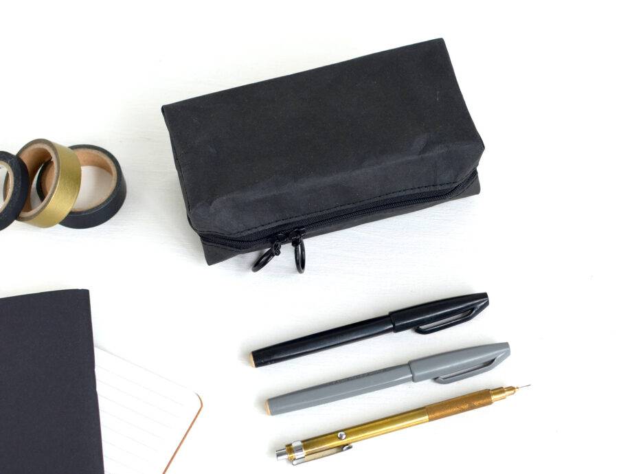 Renna Deluxe Federmäppchen mit Monogramm personalisiert in Schwarz Blitzangebot