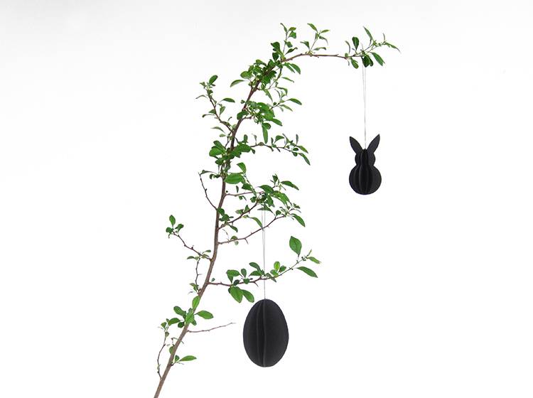 Renna Deluxe Anhänger Osterhase Schwarz Räumungsverkauf