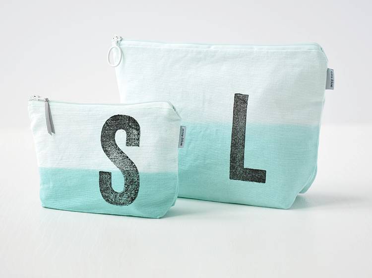 Renna Deluxe Kulturtasche MINT mit Monogramm personalisiert Begrenzte Freigabe