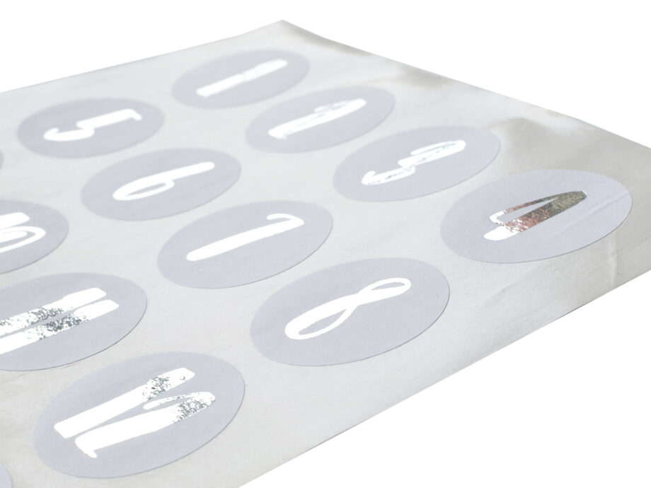 Renna Deluxe Adventskalender SILBER metallic mit weißen Tüten Letzte 2 Tage