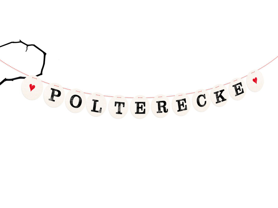 Renna Deluxe Polterecke Girlande für den Polterabend