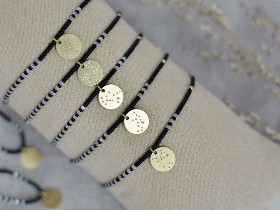 Renna Deluxe WAAGE Sternzeichen Armband Gold Riesige Rabatte
