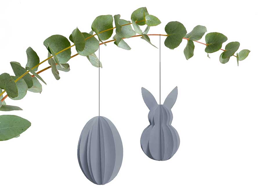 Renna Deluxe Grauer Osterhase Anhänger Begrenztes Angebot
