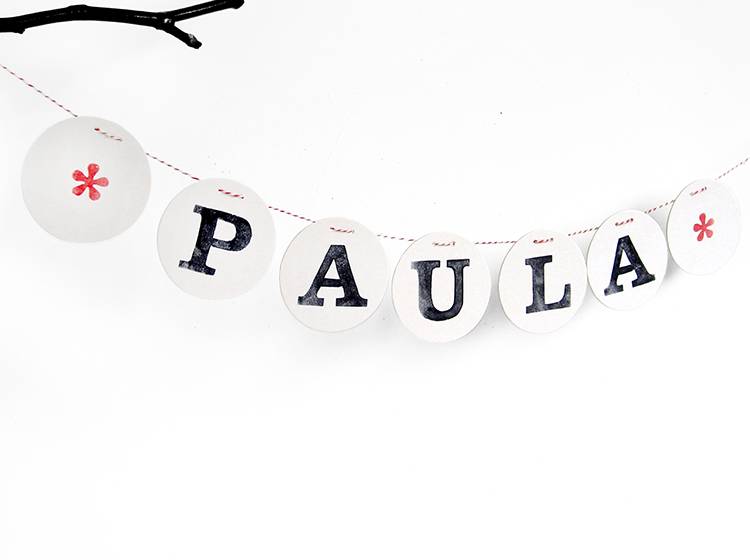 Renna Deluxe Buchstabe für personalisierte Namensgirlande Heißer Verkauf