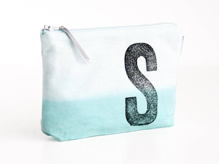 Renna Deluxe Schminktasche MINT mit Monogramm personalisiert Top Angebot