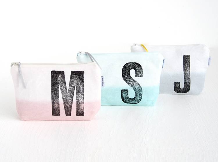 Renna Deluxe Schminktasche MINT mit Monogramm personalisiert Top Angebot