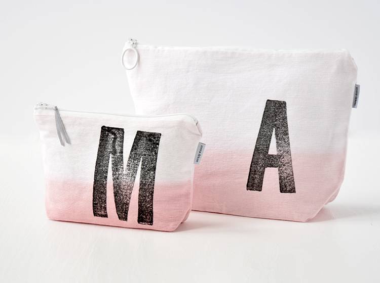 Renna Deluxe Kulturtasche ROSA mit Monogramm personalisiert Zeitlich begrenztes Angebot