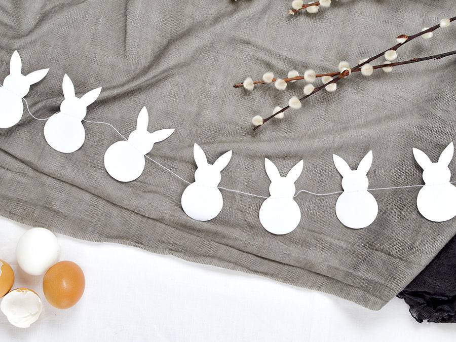 Renna Deluxe Anhänger Osterhase Weiß Begrenzte Freigabe