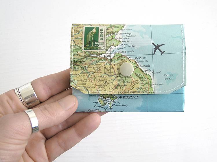 Renna Deluxe Atlas Portemonnaie aus Landkarten Osterangebot