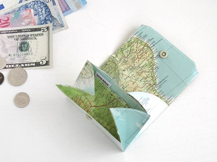 Renna Deluxe Atlas Portemonnaie aus Landkarten Osterangebot