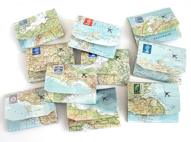 Renna Deluxe Atlas Portemonnaie aus Landkarten Osterangebot