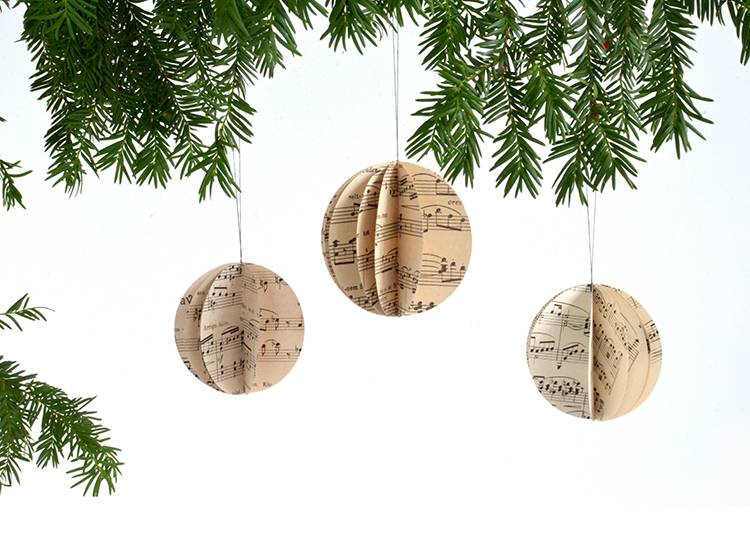 Renna Deluxe Frohe Weihnachten Karte mit Notenkugel Blitzangebot