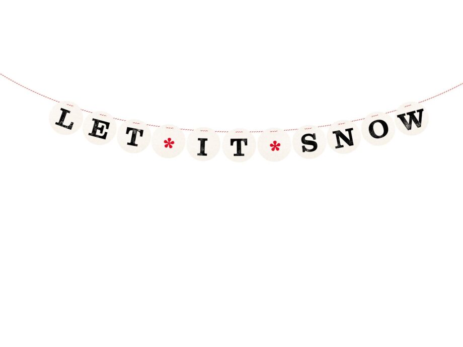 Renna Deluxe LET IT SNOW Girlande Große Rabatte
