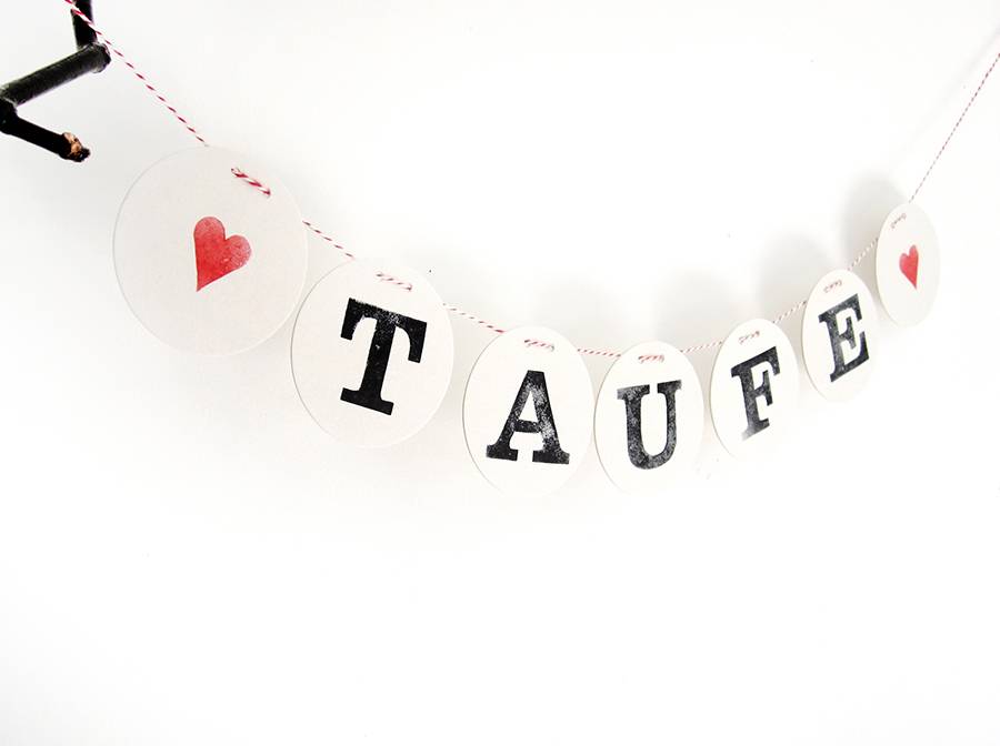 Renna Deluxe TAUFE Girlande Deko für das Tauffest Neueste Stile